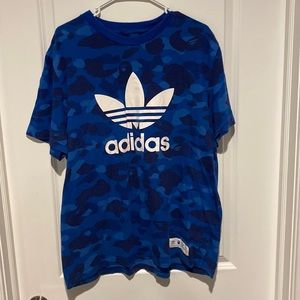 Used bape X adidas tee size XL fits like a large